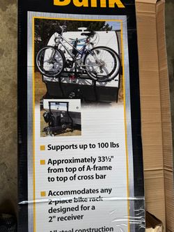 Stromberg Carlson CC-275 RV Trailer Tongue Bike Rack Cargo Carrier Bunk