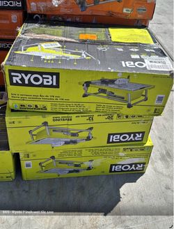 Ryobi 7in table top tile saw each $65