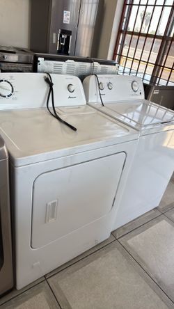Amana top load washer & gas dryer