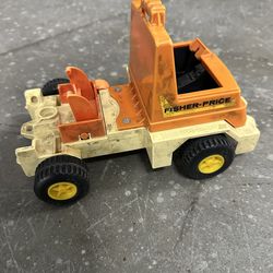 Vintage Fisher-Price Dump Truck: 1980S Quaker Oats Sand Pit Toy