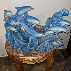 DOLPHIN STATUE DECOR