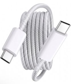 USB-C to USB-C Data Cable 60W Fast Charge Type-C Charging Cable Braided USB-C
