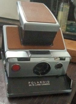 Vintage Polaroid SX-70 instant film camera