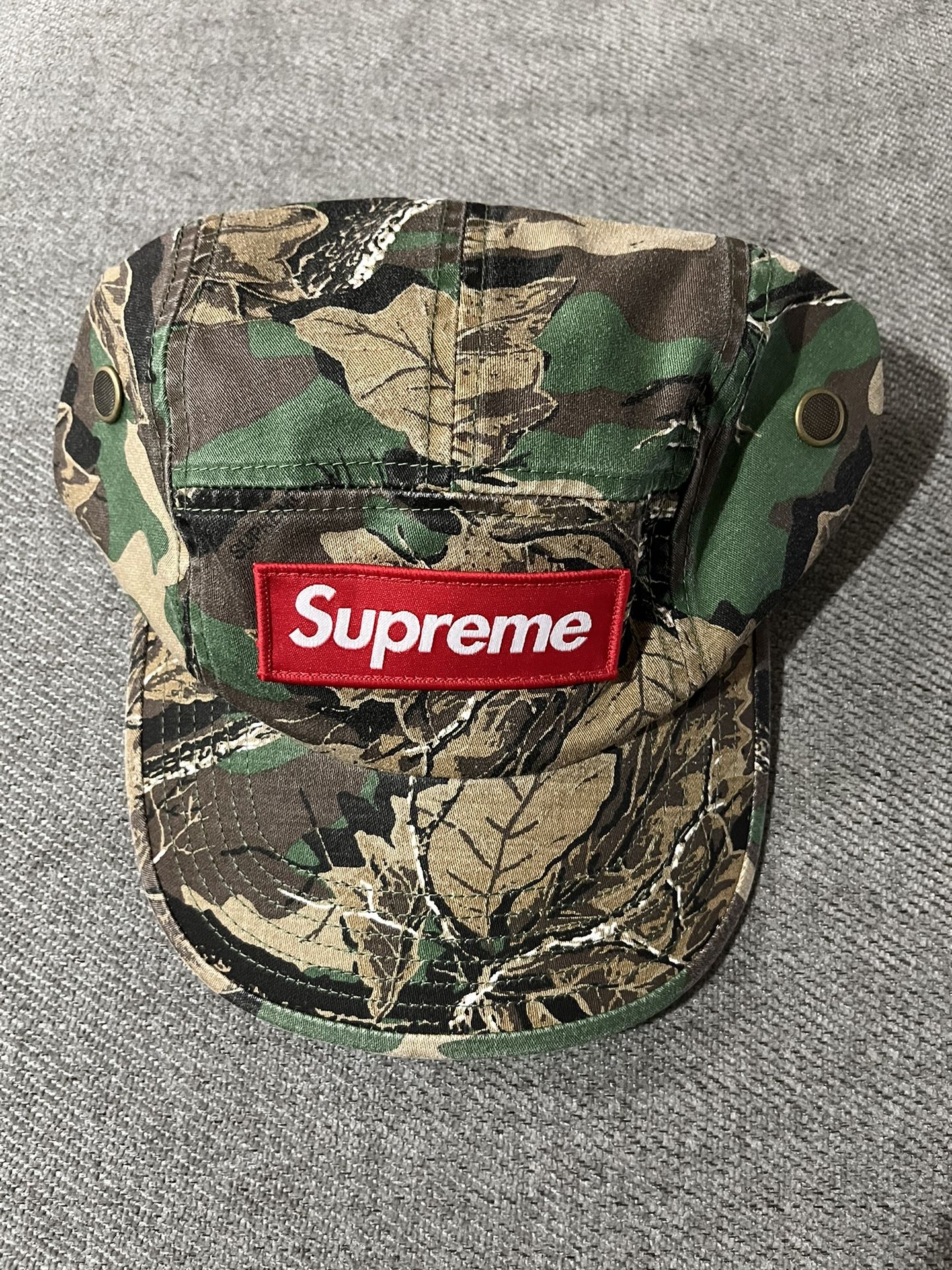 Supreme Military Camp Cap Branch Olive Camo for Sale in