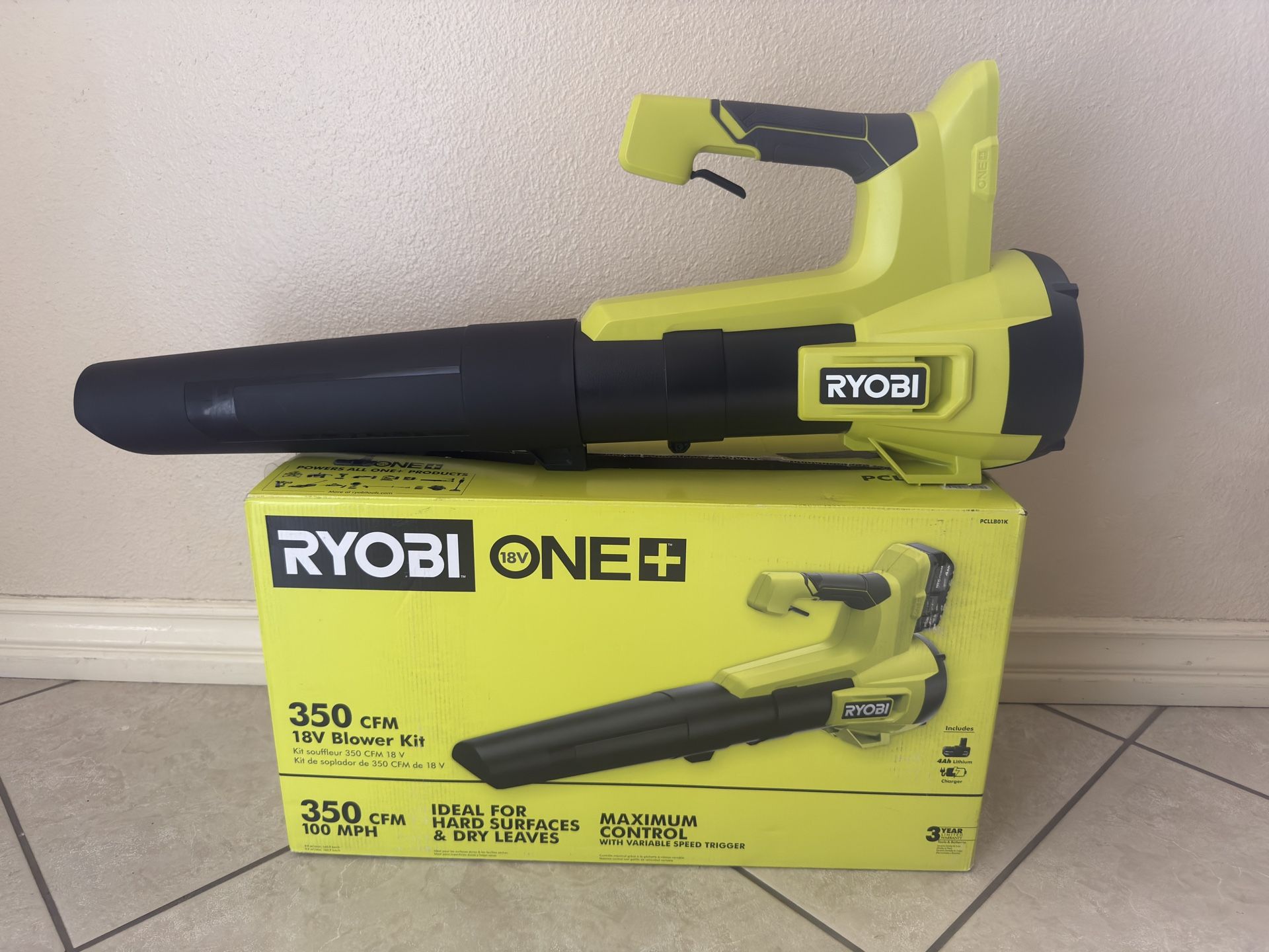 Ryobi 18v Cordless Leaf Blower 