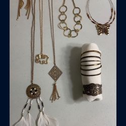 Gold Colored Jewelry Bundle Deal