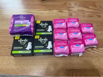 Kotex Pads with Poise and Carefree Liners