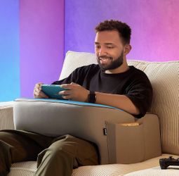 Reading Pillow for Gaming,  Large Laptop Pillow for Adult, Memory Foam Lap Desk Gaming Pillow for Reading, Working, Playing Steam Deck Switch or 