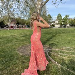 Jovani Coral Prom Dress 