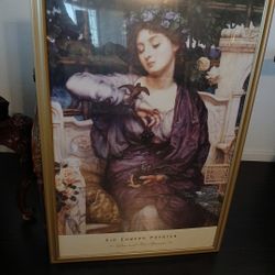 Beautiful Print, Libra And Her Sparrow 