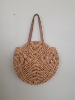  STRAW  BEACH PURSE In Great CONDITION 