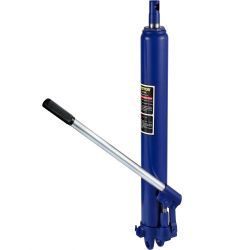 566*Hydraulic Long Ram Jack, 8 Tons/17363 lbs Capacity, with Single Piston Pump and Clevis Base, Manual Cherry Picker with Handle, for Garage/Shop Cra