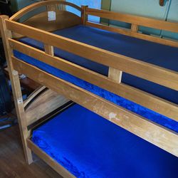 Solid wood maple bunk beds