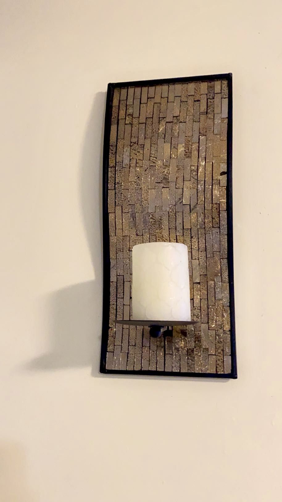 Wall Candle Holder Decor ( Set Comes w / 2 )