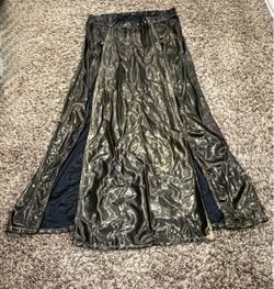 Black Gold Metallic Maxi Skirt OFFERS WELCOME