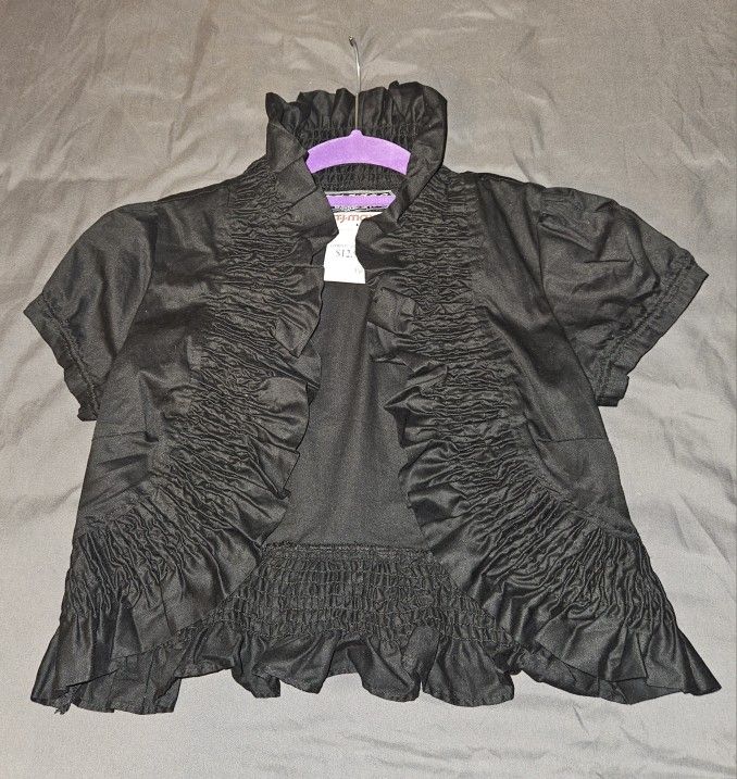 Last Kiss Ruffled Top Size Small