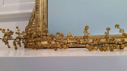 Pottery Barn Garland - Amber or Green Glass Beads - 5 ft.