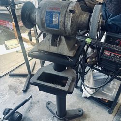 Bench Grinder with Stand 