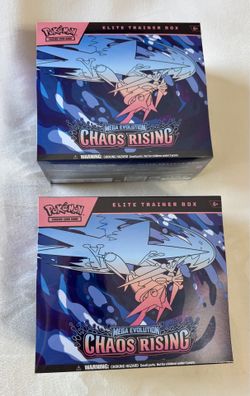 Pokemon Mega Evolution Chaos Rising Lot of 2 Etbs
