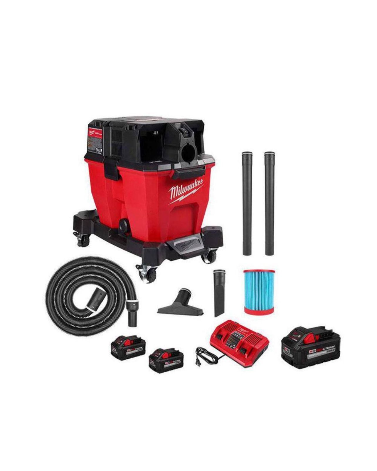 NEW 9 Gallon Milwaukee Vacuum (batteries included)