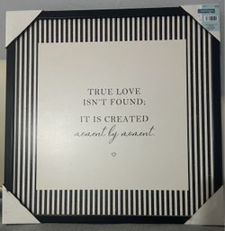 New Framed Love Art Decor 20” x 20”