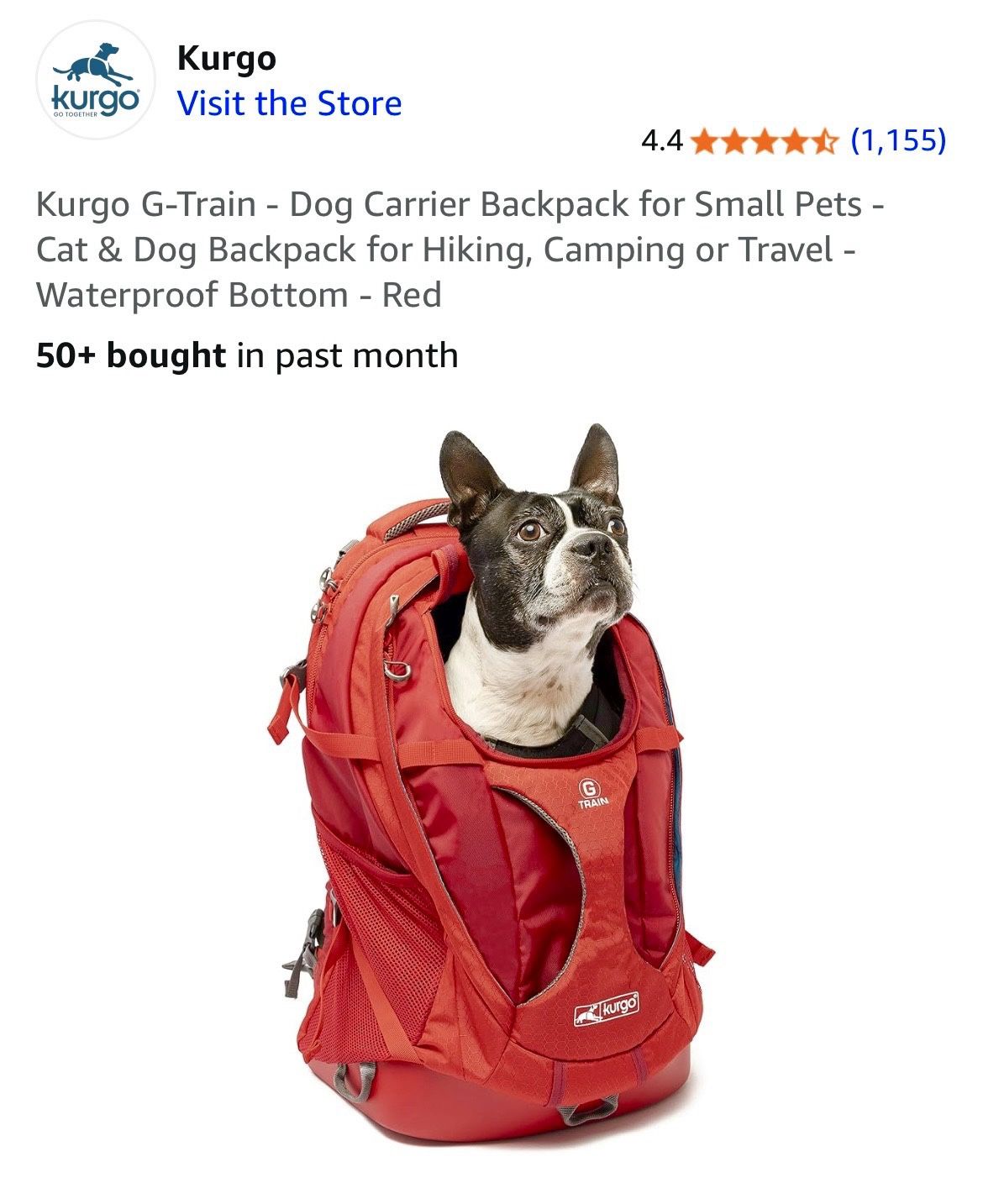 Kurgo Pet Carrier Backpack 