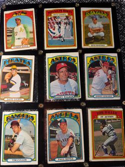 1972 Topps Baseball Card Lot of 63 Vintage MLB Cards