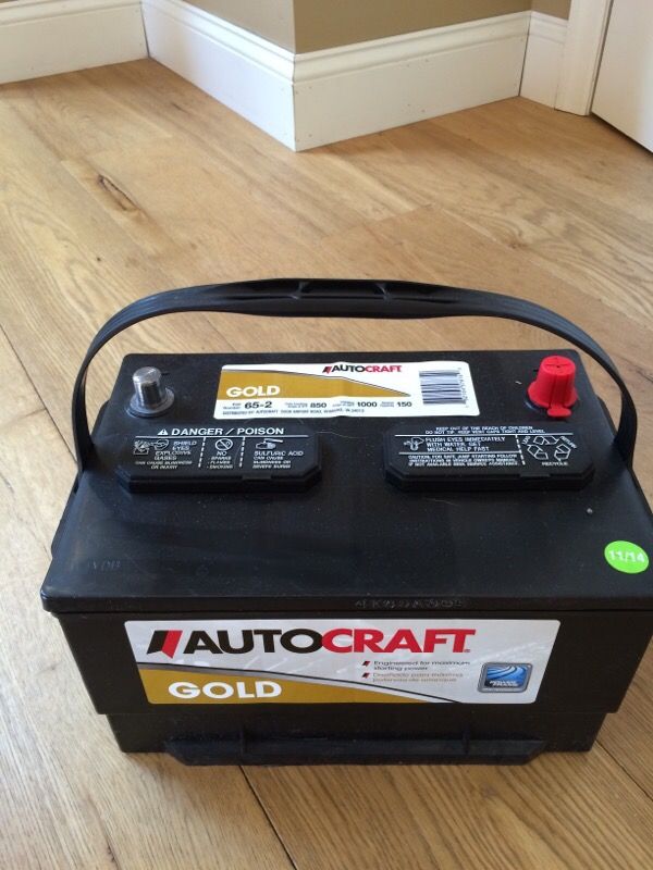 Car battery. Autocraft Gold 65-2