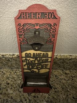 Custom Beer 30 Wall Bottle Opener 