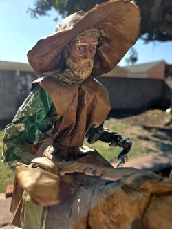 Cowboy Horse Sculpture 