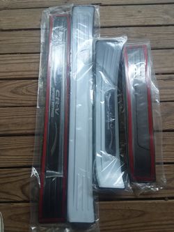 Toryea outer 4 piece door entry guard sill plate black titanium for CRV 2017 2018 2019