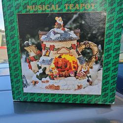 Musical Teapot - Mouse Christmas Theme