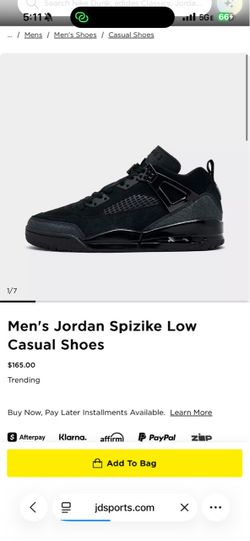 Jordan mens Spizikes size 10