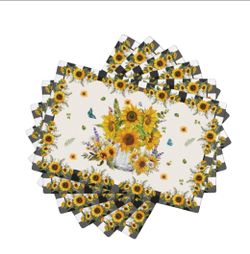 Sunflower placemats 6 piece