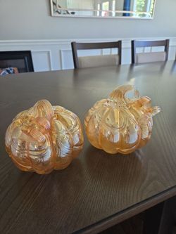 Glass pumpkins