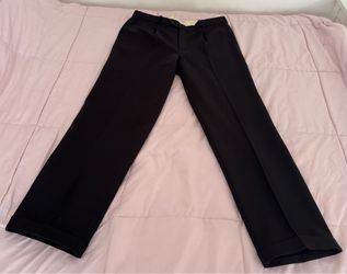 Amaderes by Fashion men’s black straight leg dress pants, size 36