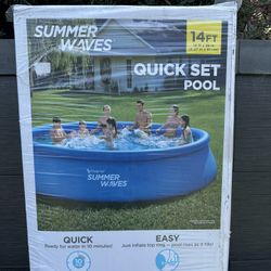 14’x36” Quickset Pool Set By Summer waves (New!)