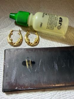 14K Yellow Gold Double Dolphin Hoop Earrings