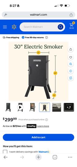 Cuisinart 30” electric smoker