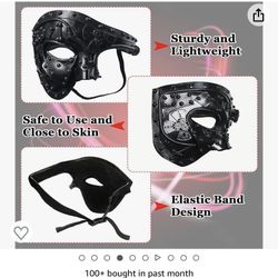 Halfort Steam Punk Halloween Mask 