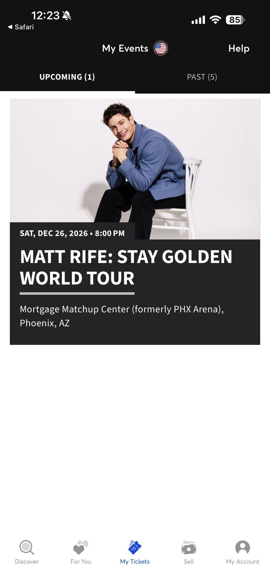 Matt Rife Comedy Show Phoenix AZ 2 Tickets!