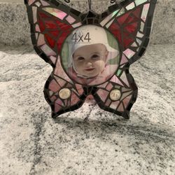 Mosaic Butterfly Picture Frame