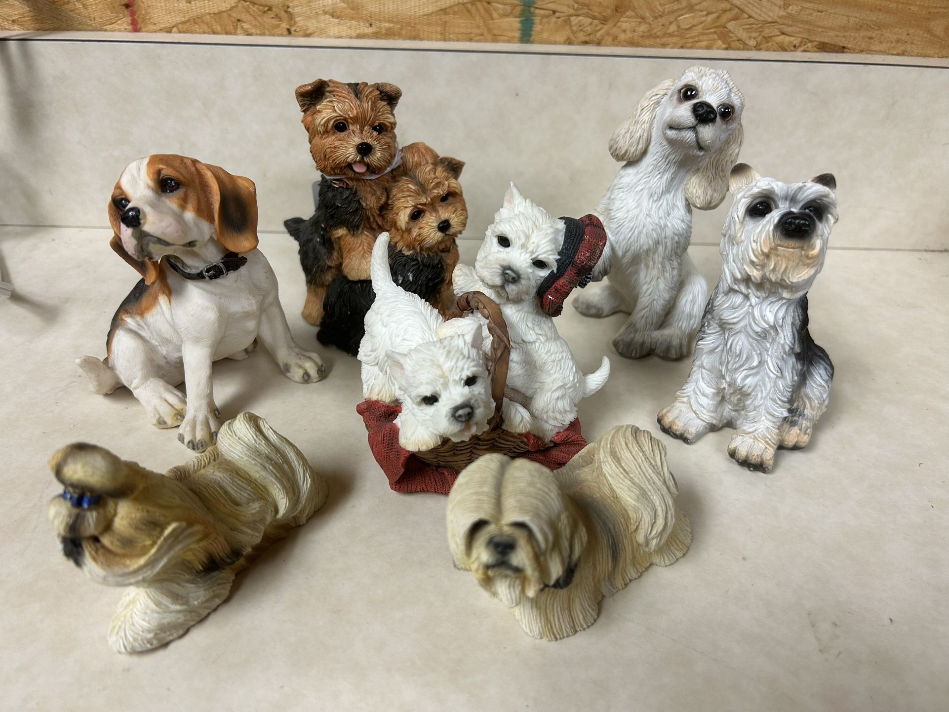 Group of Small Dog Figurines
