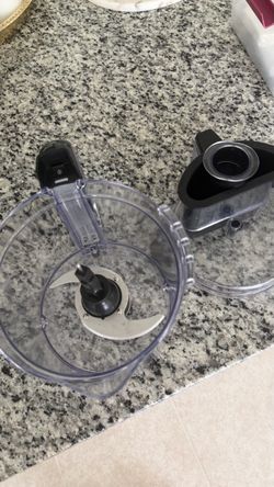 Food Processor Bowl with Blade and Lid