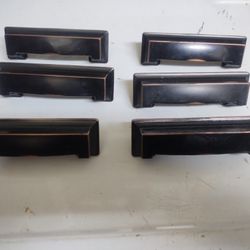 Oil Rubbed bronze Drawer Pulls, Set Of 5