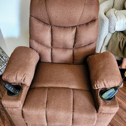 Brown Hydraulic Recliner