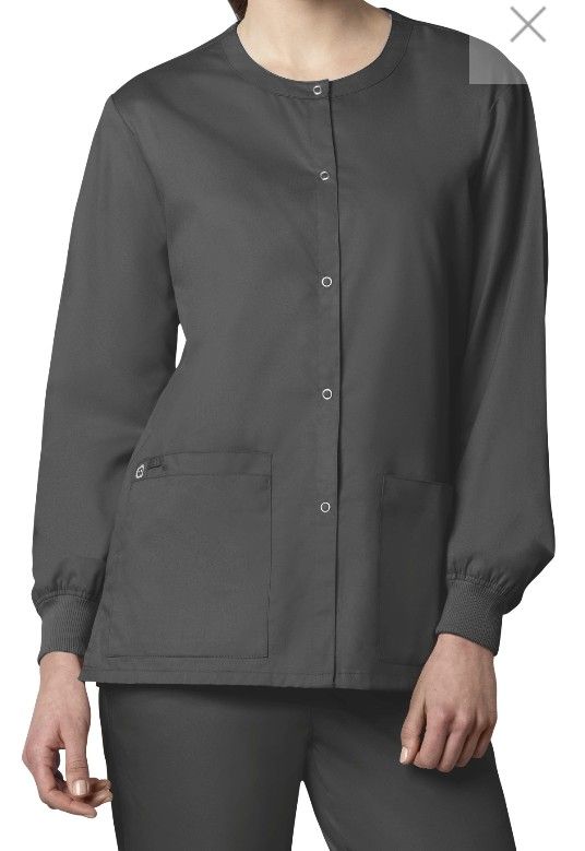 WonderWink Pewter Scrub Jacket XS