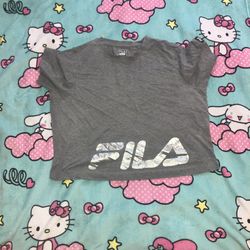 Grey Fila Crop Top 
