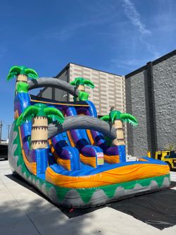 20FT DOUBLE LANE WATERSLIDE FOR SALE