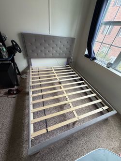 Full bed with mattress and foam top